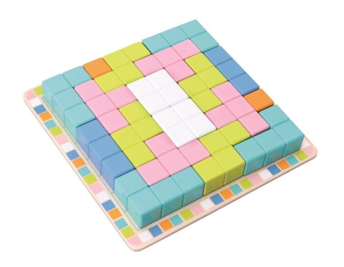 113275 193507 Adam Toys Drevena Skladacia Hra Tetris 19ks